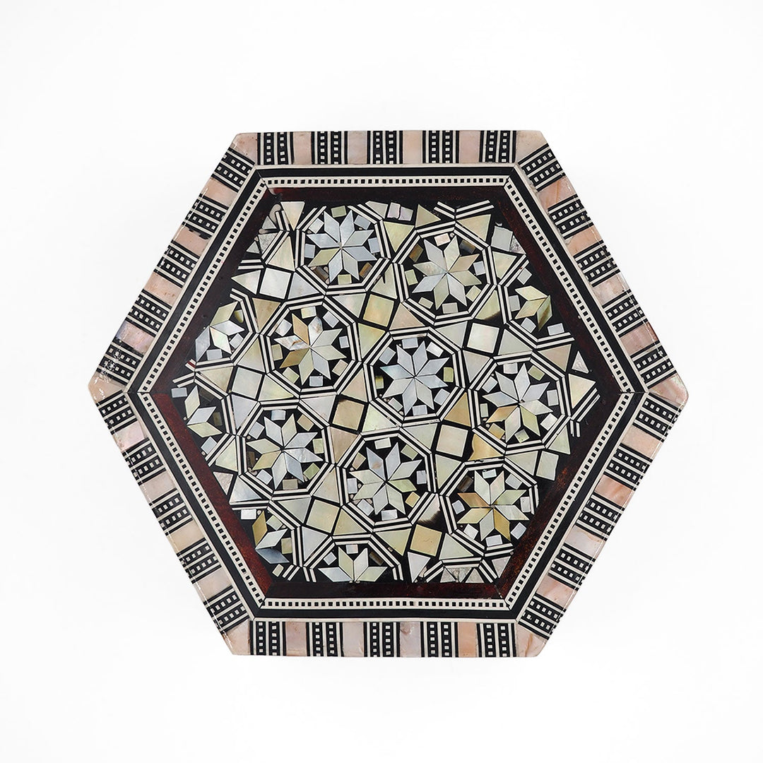Handcrafted Mother-of-Pearl Inlaid Wooden Box - WAAH242