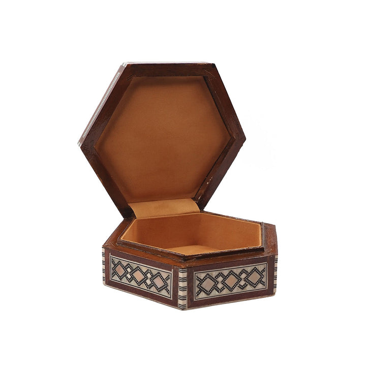 Handcrafted Mother-of-Pearl Inlaid Wooden Box - WAAH243