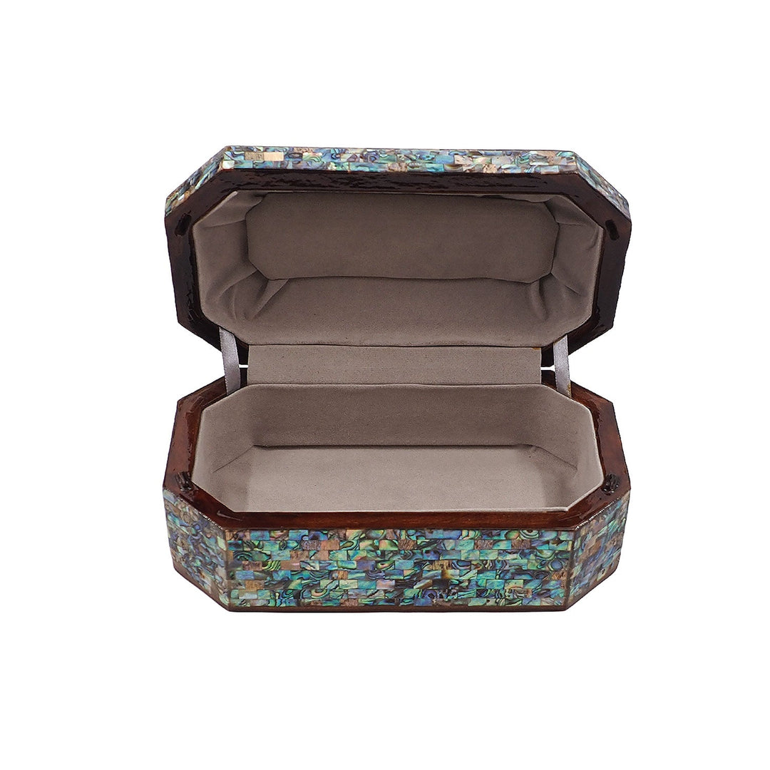 Handcrafted Mother-of-Pearl Inlaid Wooden Box - WAAH245