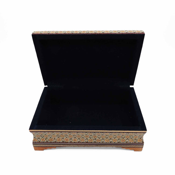 Handcrafted Hatem-Inlaid Wooden Box - WAAH262