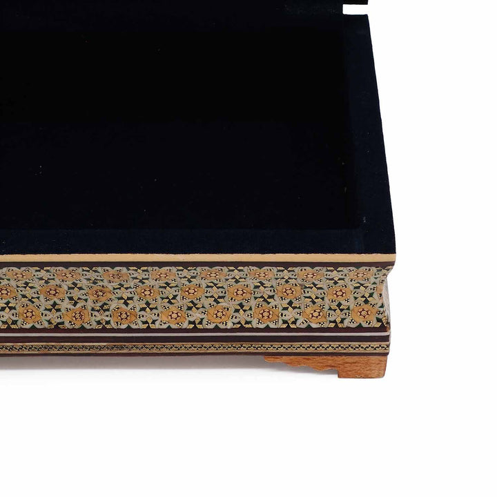 Handcrafted Hatem-Inlaid Wooden Box - WAAH262