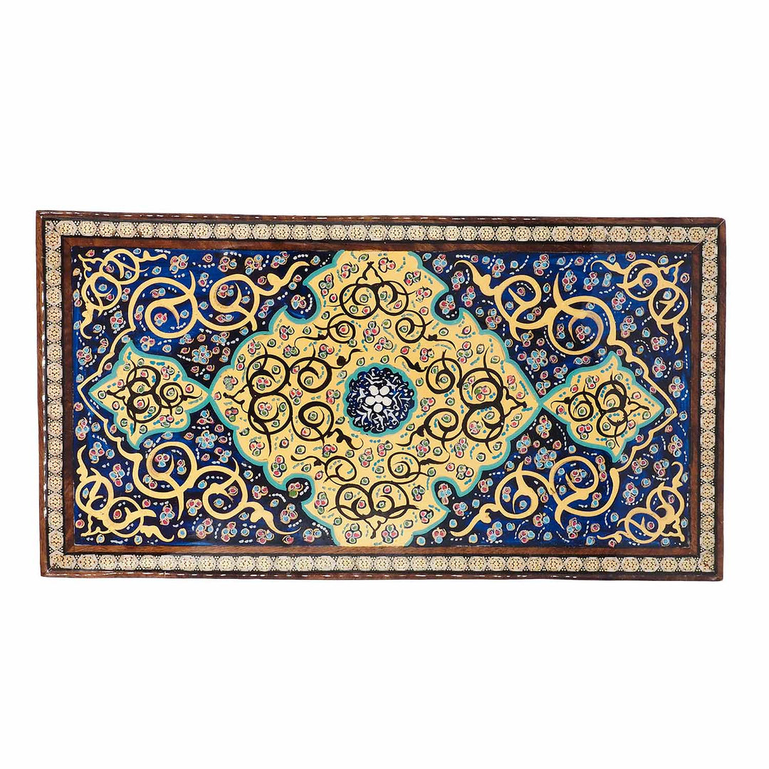 Handcrafted Hatem-Inlaid Wooden Box - WAAH267