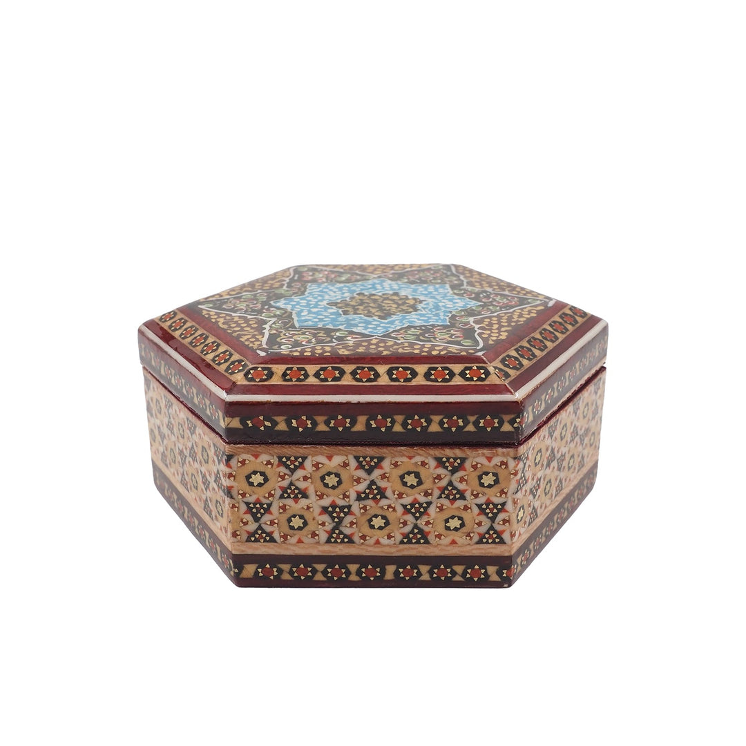 Handcrafted Hatem Inlaid Wooden Decorative Box - WAAH286