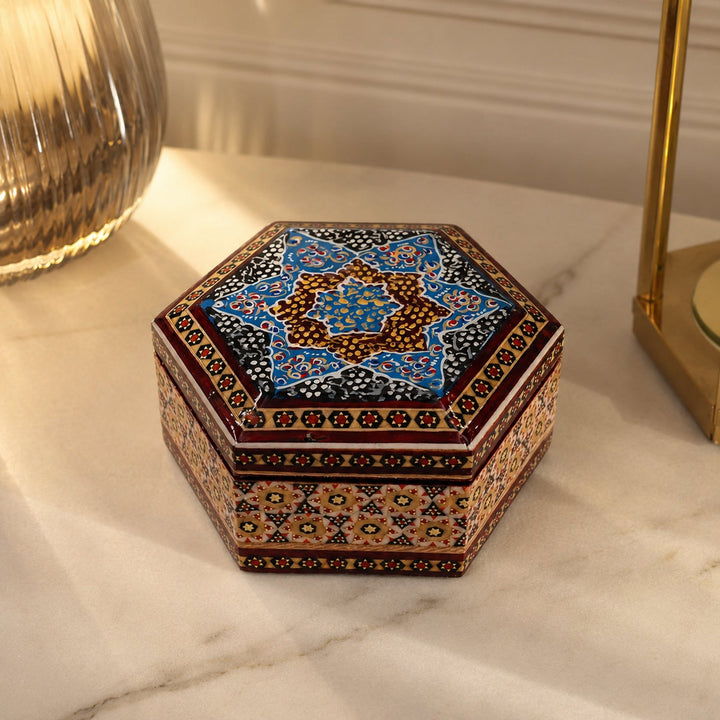 Handcrafted Hatem Inlaid Wooden Decorative Box - WAAH291