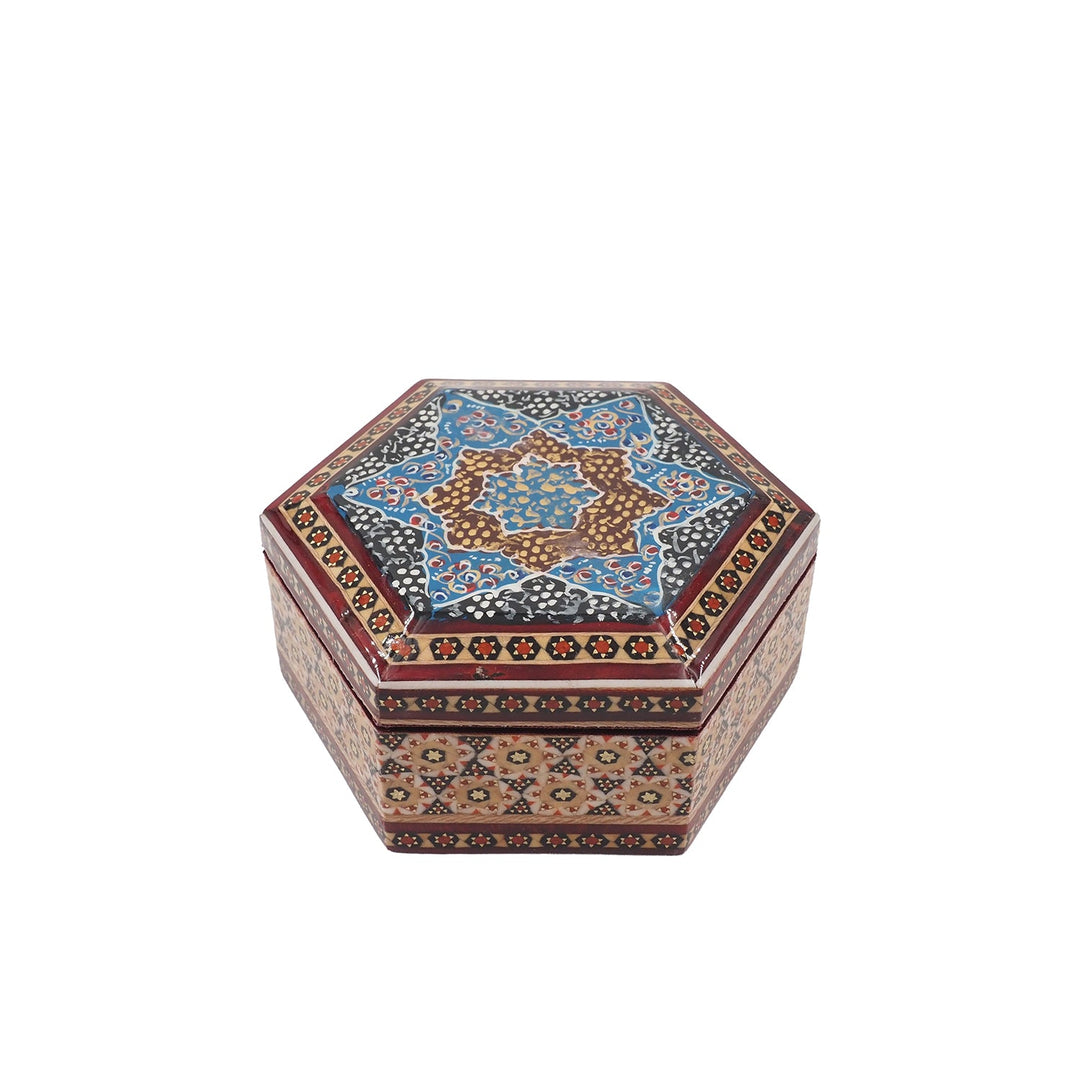 Handcrafted Hatem Inlaid Wooden Decorative Box - WAAH291