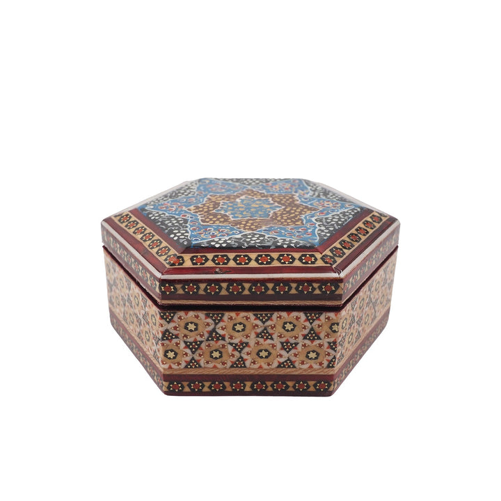 Handcrafted Hatem Inlaid Wooden Decorative Box - WAAH291