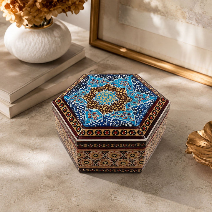 Handcrafted Hatem Inlaid Wooden Decorative Box - WAAH293