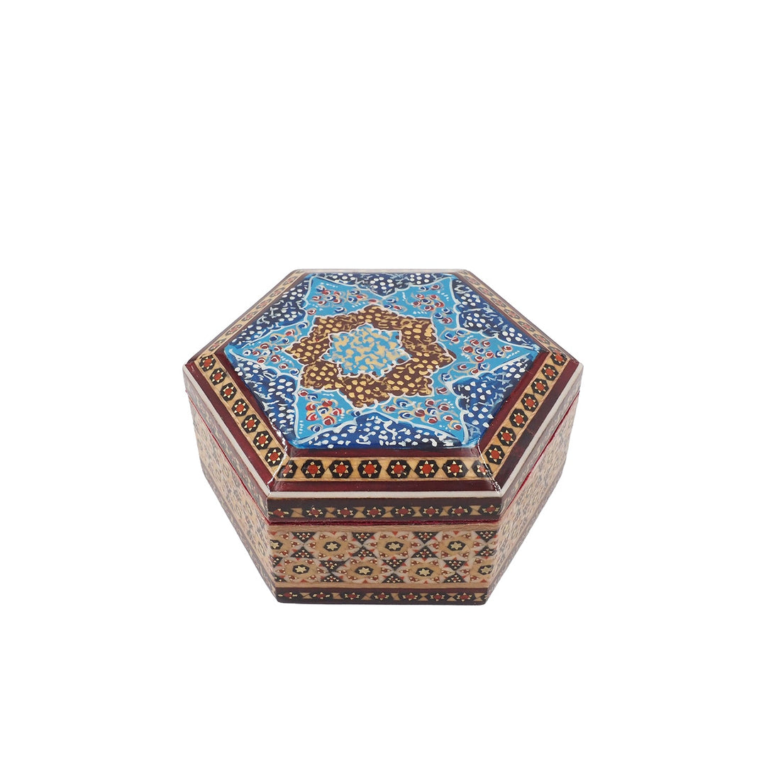 Handcrafted Hatem Inlaid Wooden Decorative Box - WAAH293