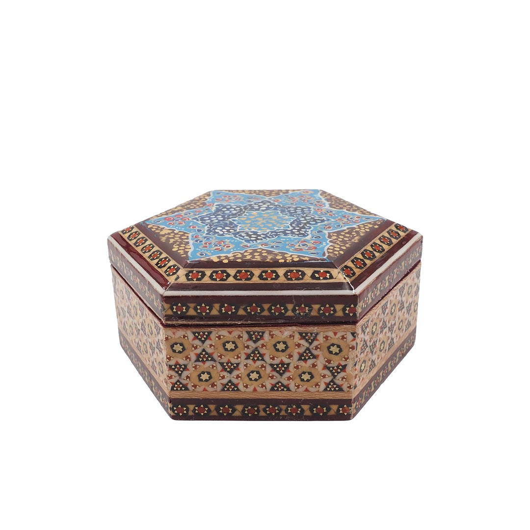 Handcrafted Hatem Inlaid Wooden Decorative Box - WAAH294