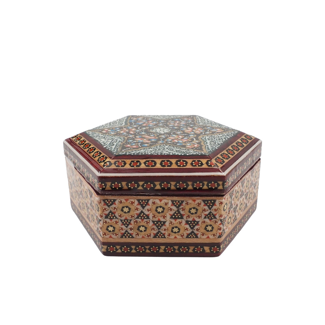 Handcrafted Hatem Inlaid Wooden Decorative Box - WAAH297