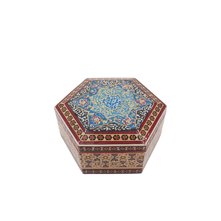 Handcrafted Hatem Inlaid Wooden Decorative Box - WAAH300
