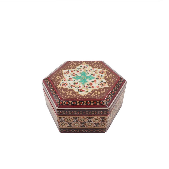Handcrafted Hatem Inlaid Wooden Decorative Box - WAAH304