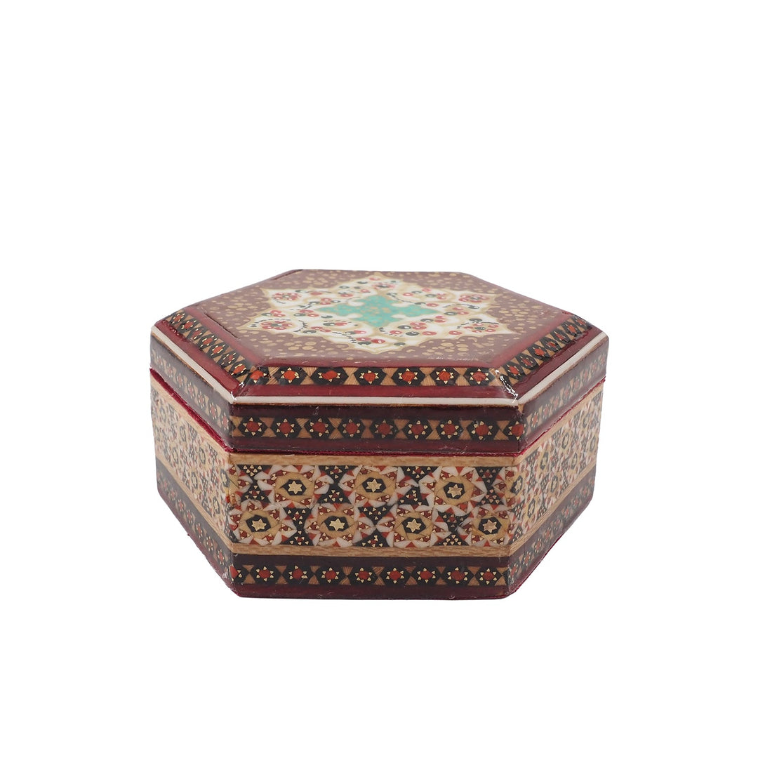 Handcrafted Hatem Inlaid Wooden Decorative Box - WAAH304