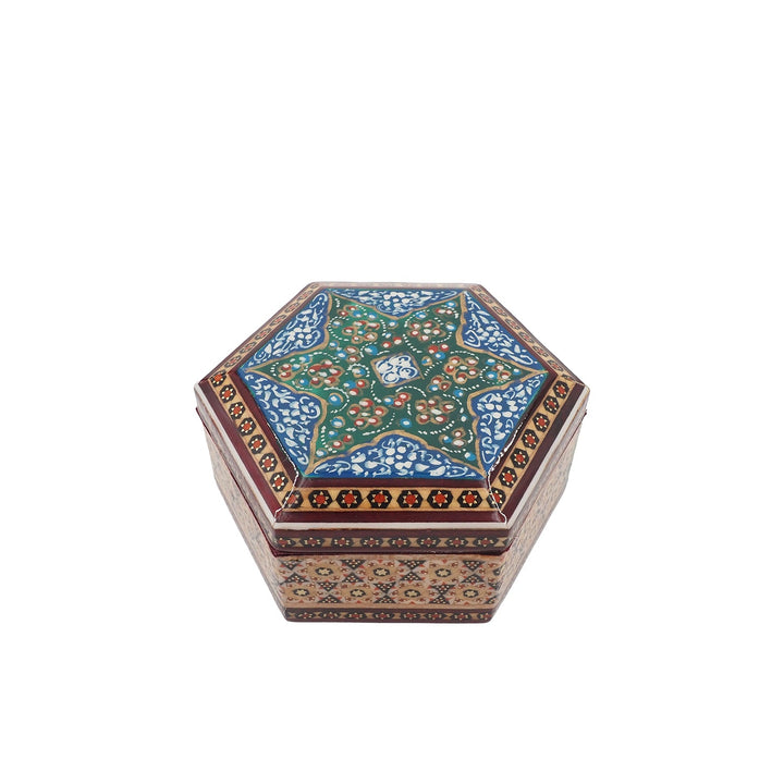Handcrafted Hatem Inlaid Wooden Decorative Box - WAAH306