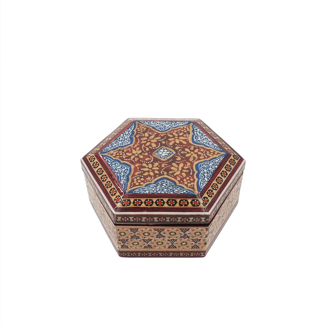 Handcrafted Hatem Inlaid Wooden Decorative Box - WAAH307