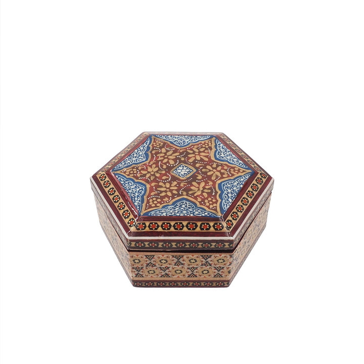 Handcrafted Hatem Inlaid Wooden Decorative Box - WAAH307