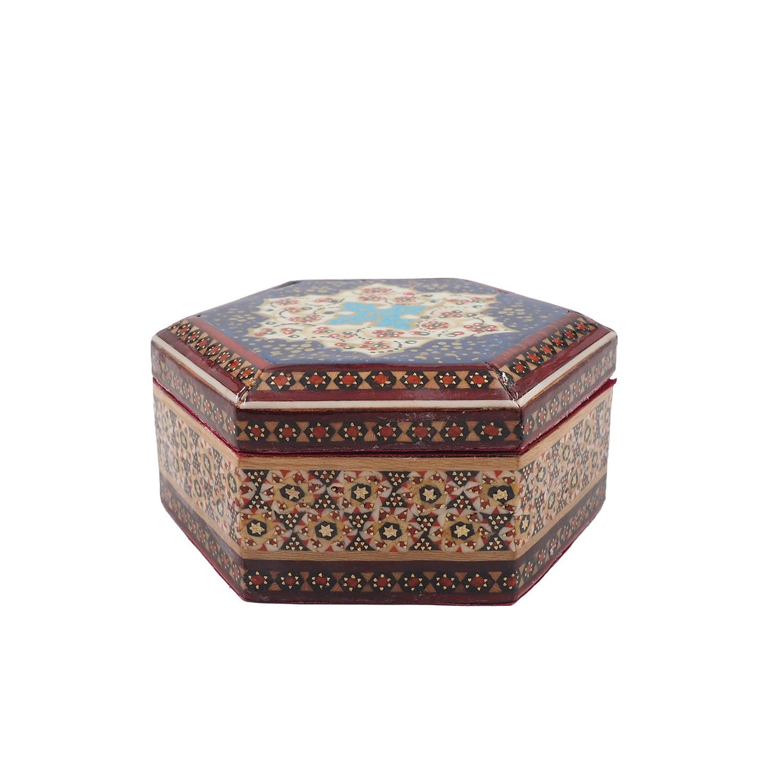 Handcrafted Hatem Inlaid Wooden Decorative Box - WAAH308