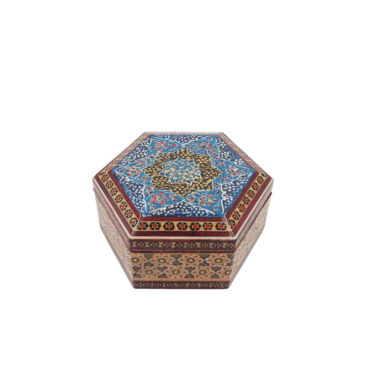 Handcrafted Hatem Inlaid Wooden Decorative Box - WAAH309
