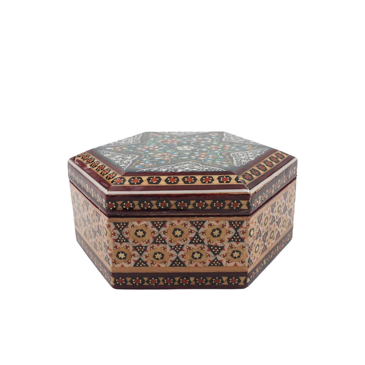 Handcrafted Hatem Inlaid Wooden Decorative Box - WAAH310