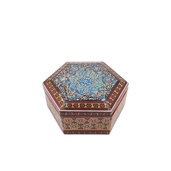 Handcrafted Hatem Inlaid Wooden Decorative Box - WAAH312