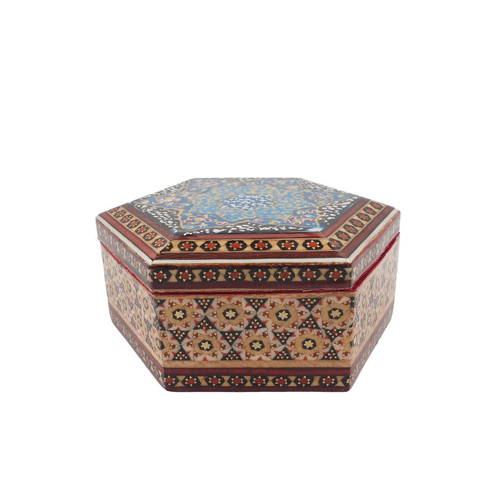 Handcrafted Hatem Inlaid Wooden Decorative Box - WAAH312