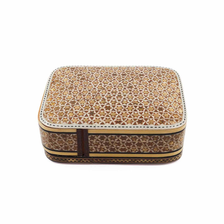 Handcrafted Hatem Inlaid Wooden Decorative Box with Drawer - WAAH315