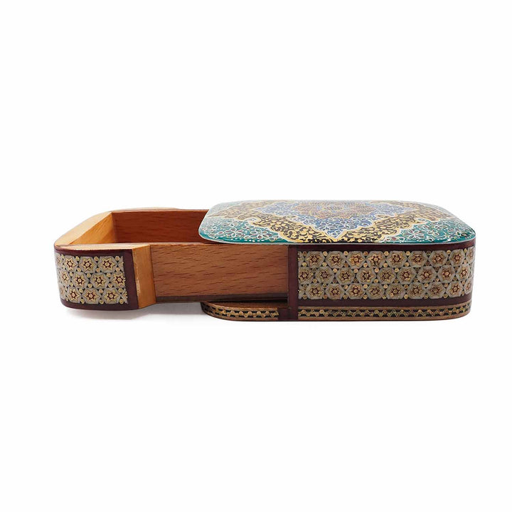 Handcrafted Hatem Inlaid Wooden Decorative Box with Drawer - WAAH316
