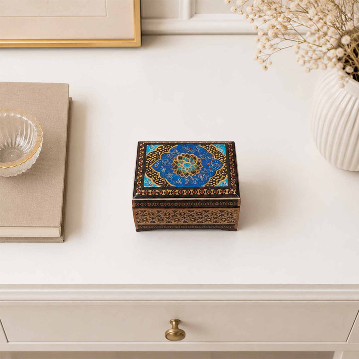 Handcrafted Hatem Inlaid Wooden Decorative Box - WAAH318