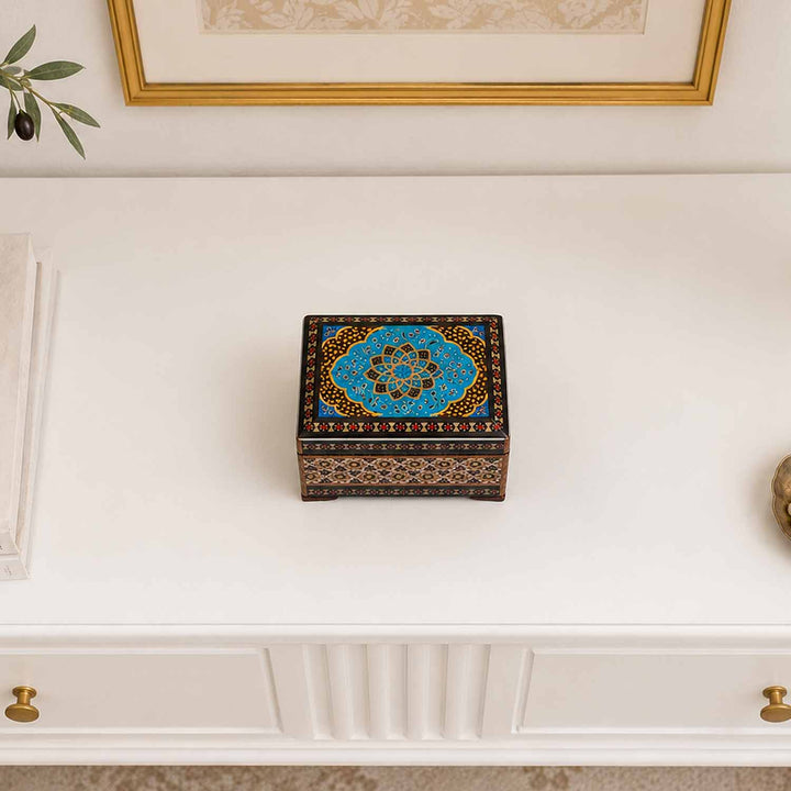 Handcrafted Hatem Inlaid Wooden Decorative Box - WAAH319