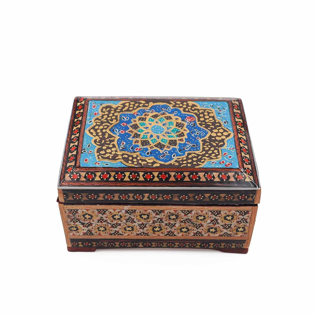 Handcrafted Hatem Inlaid Wooden Decorative Box - WAAH322
