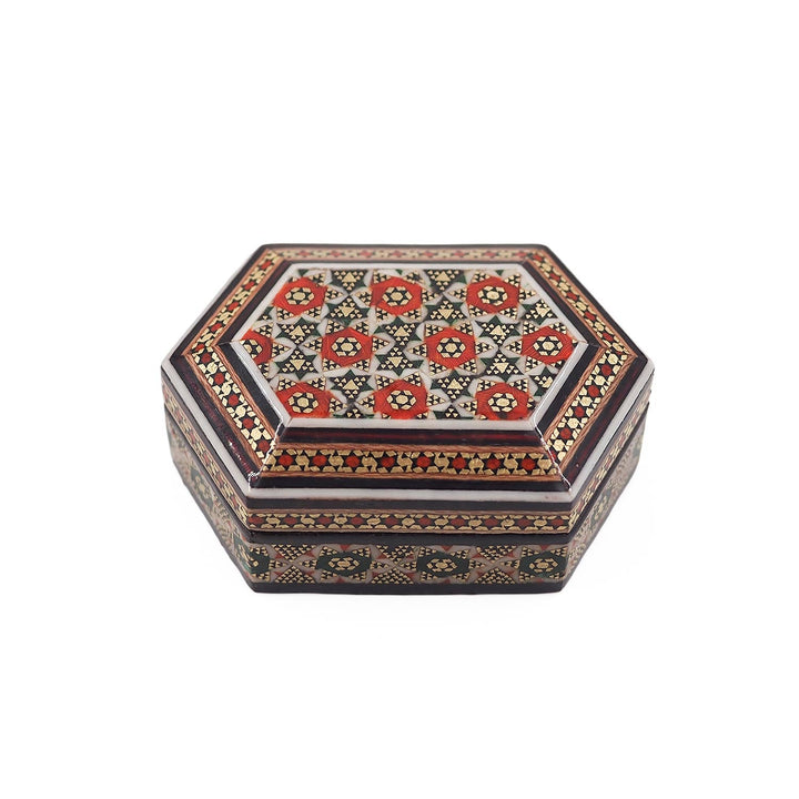 Handcrafted Hatem Inlaid Wooden Decorative Box - WAAH323