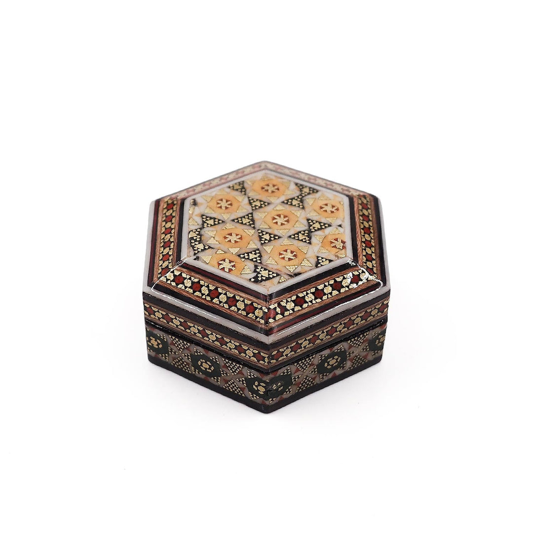 Handcrafted Hatem Inlaid Wooden Decorative Box - WAAH325