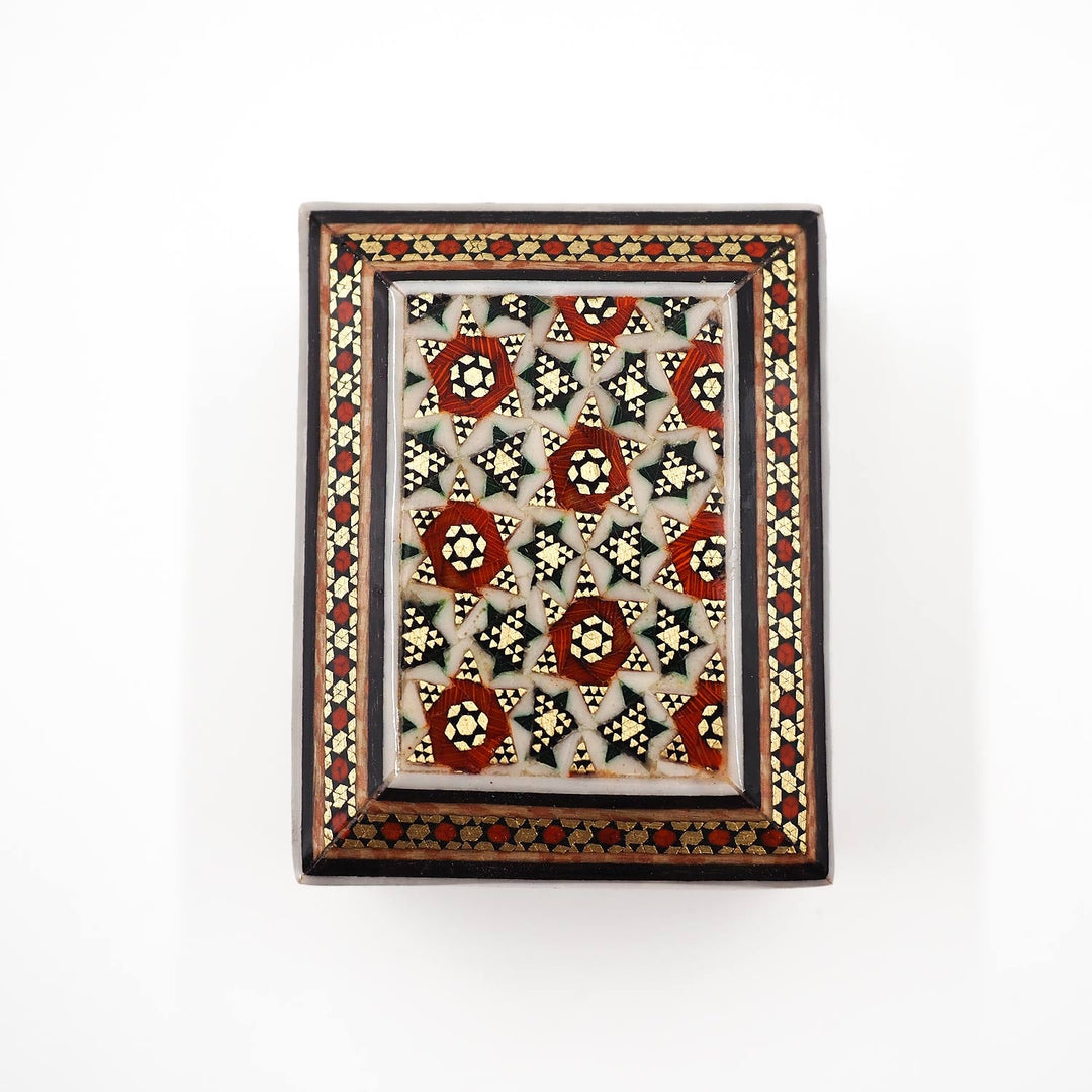 Handcrafted Hatem Inlaid Wooden Decorative Box - WAAH327