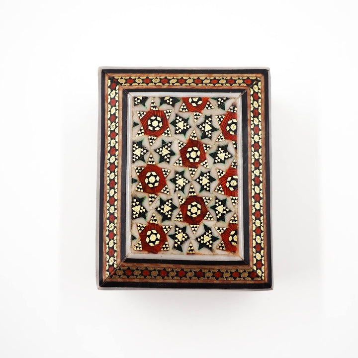 Handcrafted Hatem Inlaid Wooden Decorative Box - WAAH327