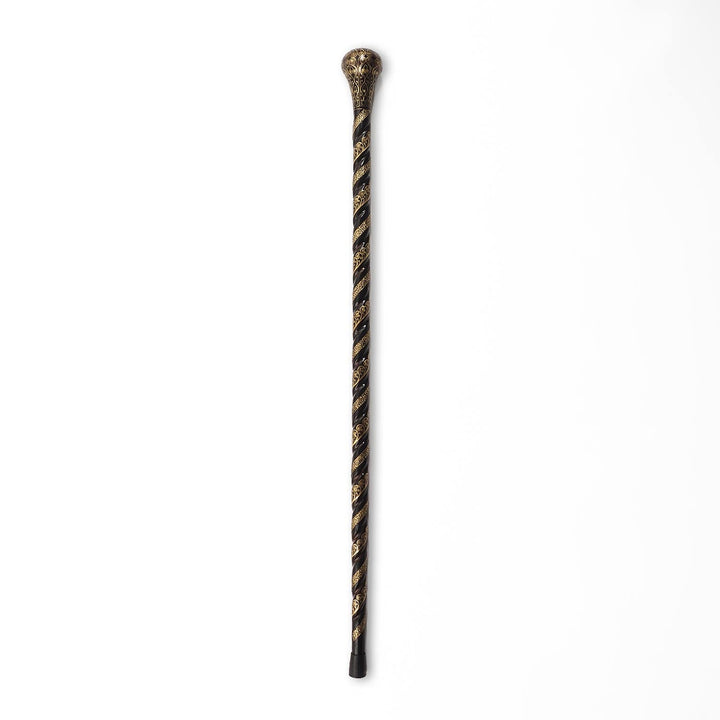 Handcrafted Copper-Inlaid Wooden Walking Cane - WAAH335