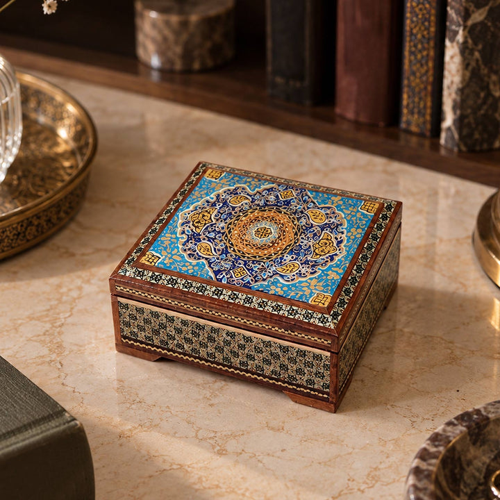 Handcrafted Hatem Inlaid Wooden Decorative Box - WAAH340