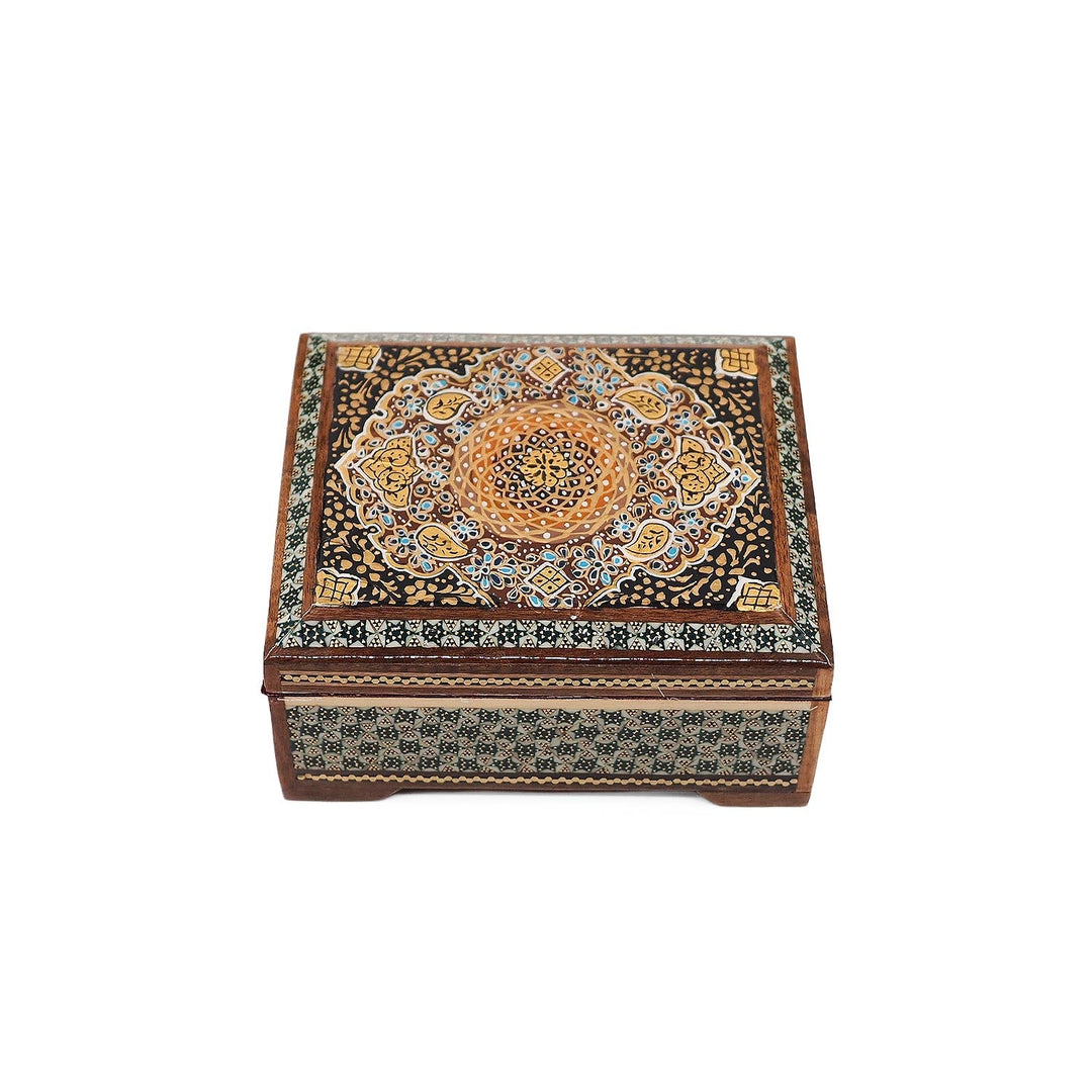 Handcrafted Hatem Inlaid Wooden Decorative Box - WAAH342