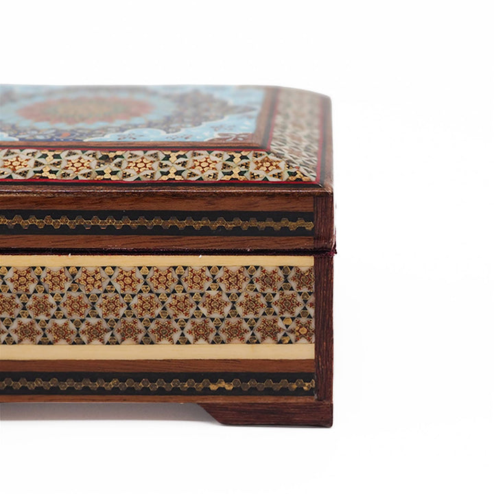 Handcrafted Hatem Inlaid Wooden Decorative Box - WAAH346