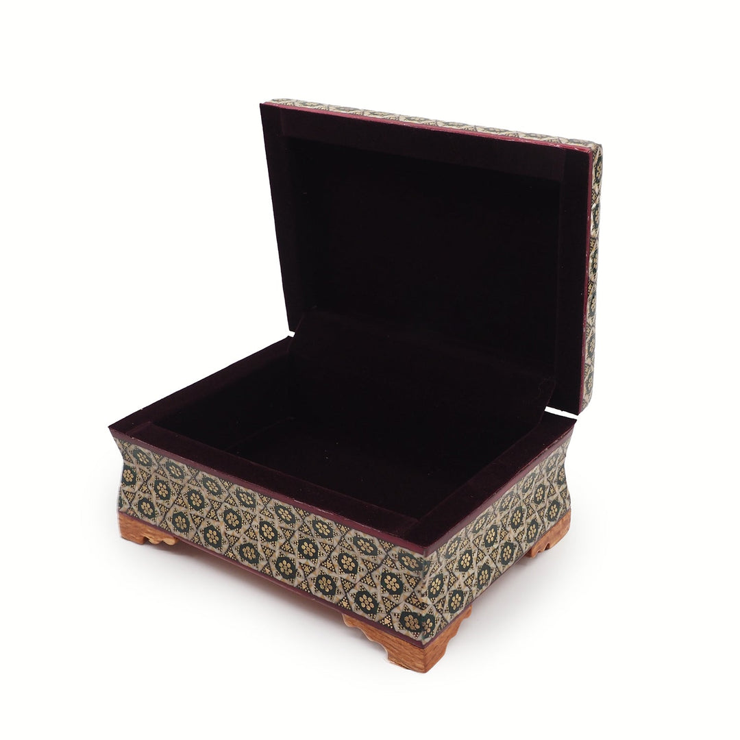 Handcrafted Hatem Inlaid Wooden Decorative Box - WAAH349