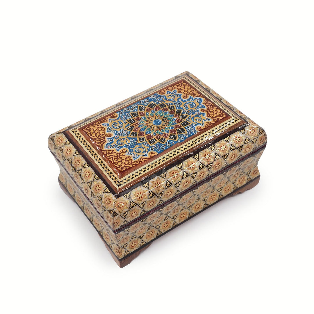 Handcrafted Hatem Inlaid Wooden Decorative Box - WAAH351