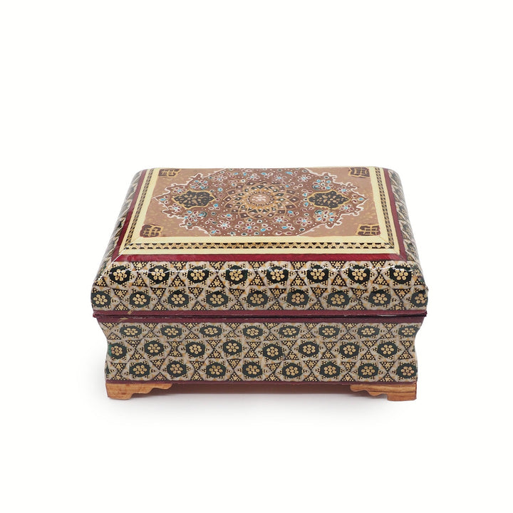 Handcrafted Hatem Inlaid Wooden Decorative Box - WAAH352