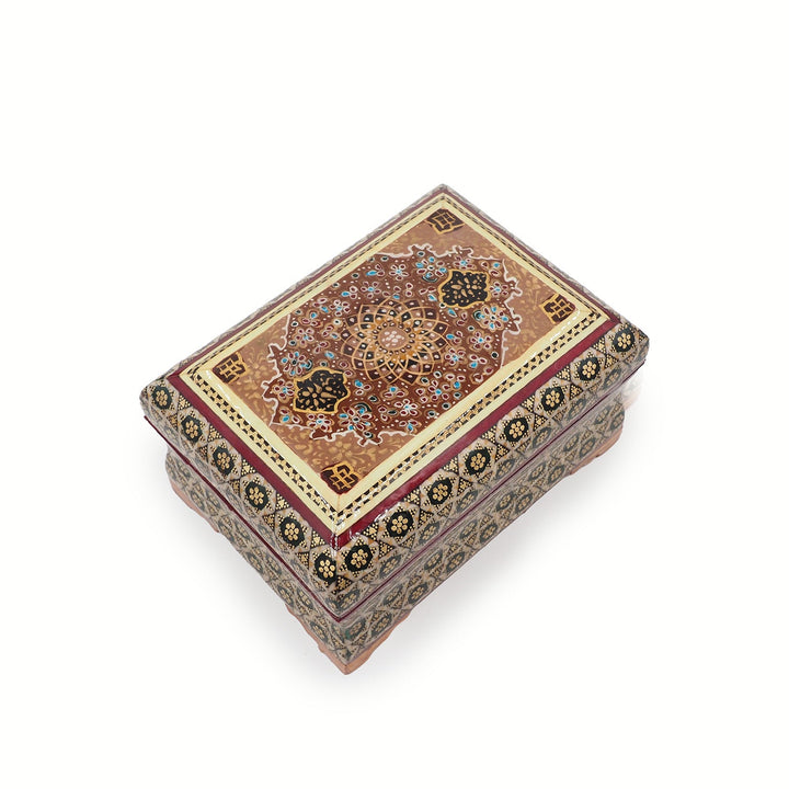 Handcrafted Hatem Inlaid Wooden Decorative Box - WAAH352