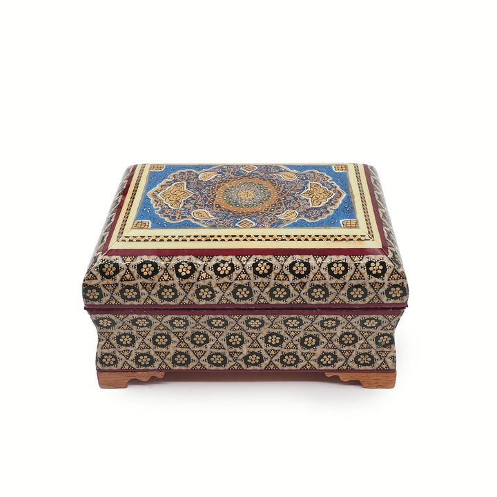 Handcrafted Hatem Inlaid Wooden Decorative Box - WAAH353