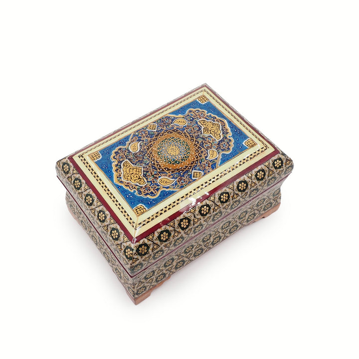 Handcrafted Hatem Inlaid Wooden Decorative Box - WAAH353