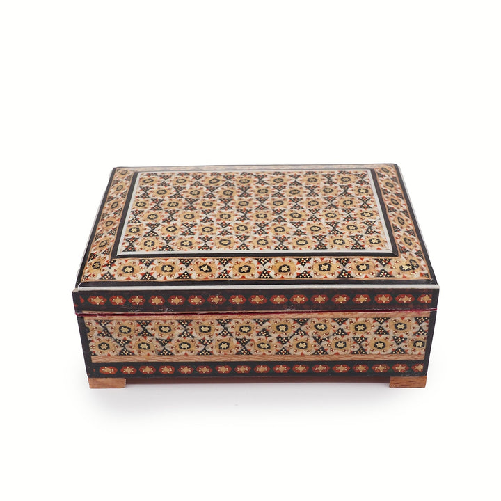 Handcrafted Hatem Inlaid Wooden Decorative Box - WAAH354