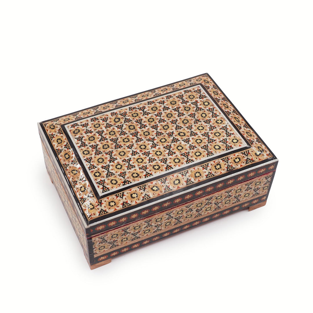 Handcrafted Hatem Inlaid Wooden Decorative Box - WAAH354