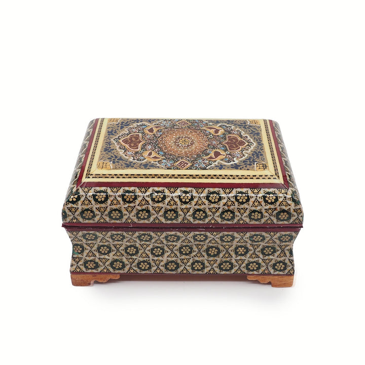 Handcrafted Hatem Inlaid Wooden Decorative Box - WAAH356