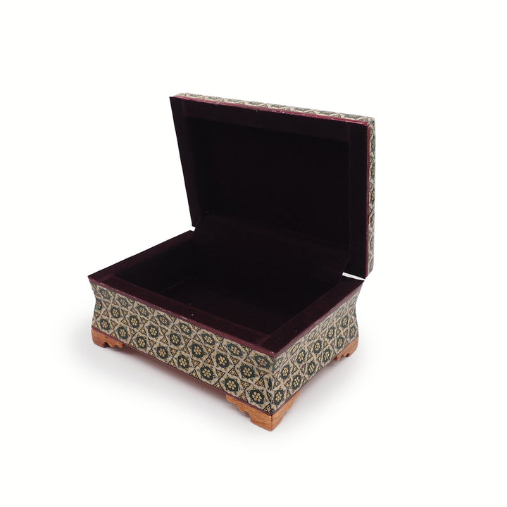 Handcrafted Hatem Inlaid Wooden Decorative Box - WAAH356