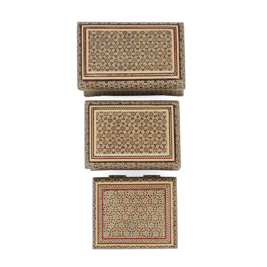 Handcrafted Hatem Inlaid Wooden Decorative Box - WAAH357