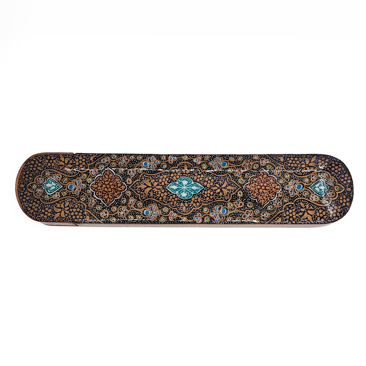Handcrafted Hatem Inlaid Wooden Decorative Box with Sliding Lid - WAAH359